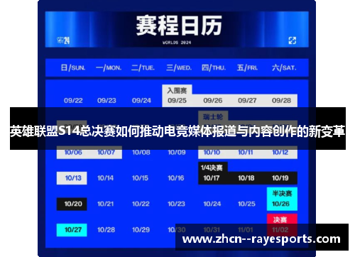 英雄联盟S14总决赛如何推动电竞媒体报道与内容创作的新变革 英雄联盟S14总决赛如何推动电竞媒体报道与内容创作的新变革